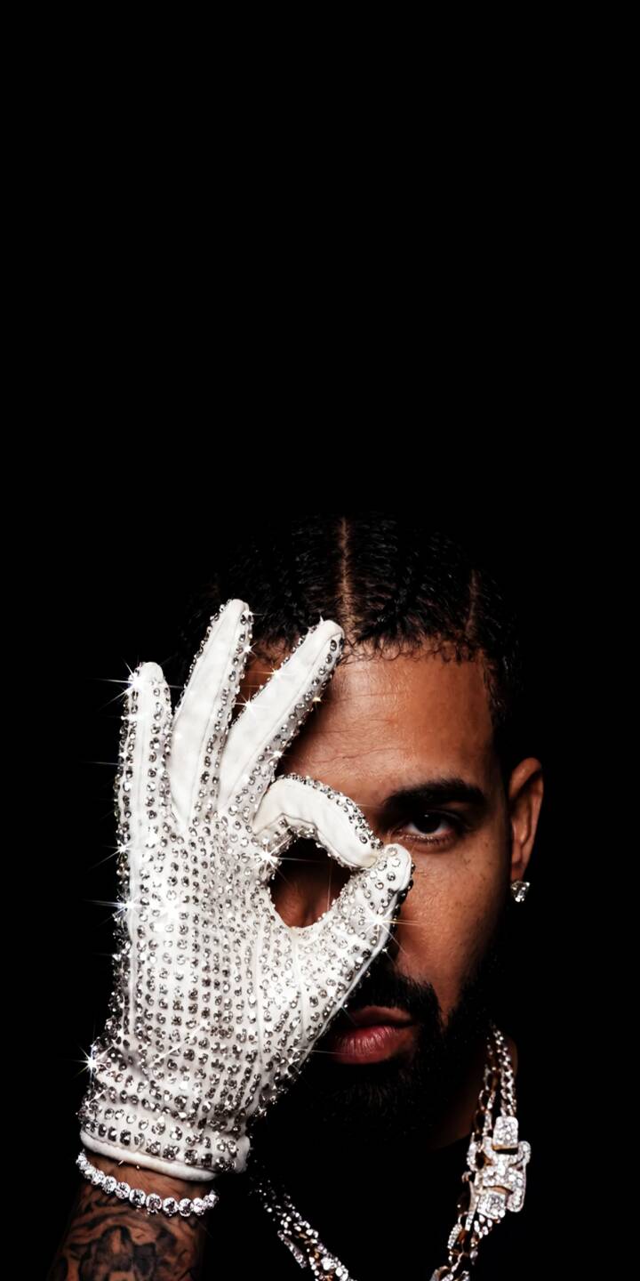720x1440 Drake Michael Jackson Glove Wallpaper