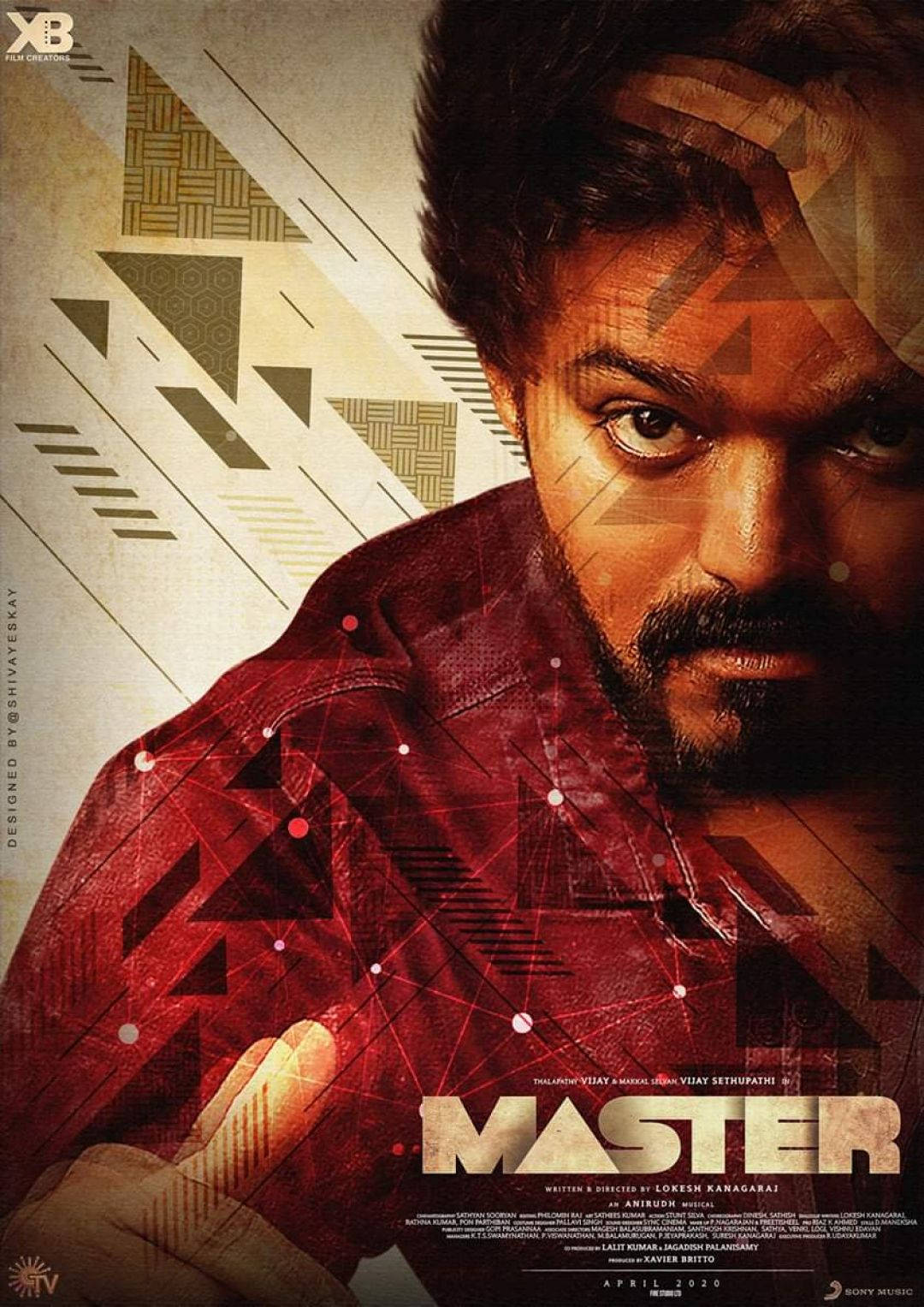 1080x1527 Download Master Vijay in 4K Dramatic Action Film Poster Wallpaper