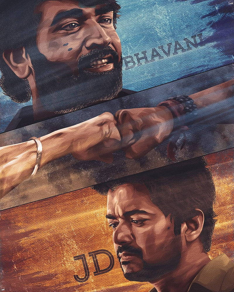 800x1000 Download JD And Bhavani Vijay Sethupathi Master Wallpaper