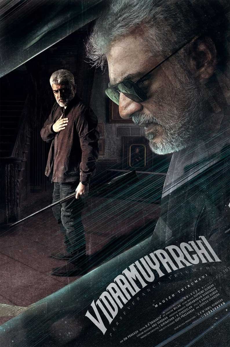 794x1200 Vidamuyarchi movie poster 4k wallpaper