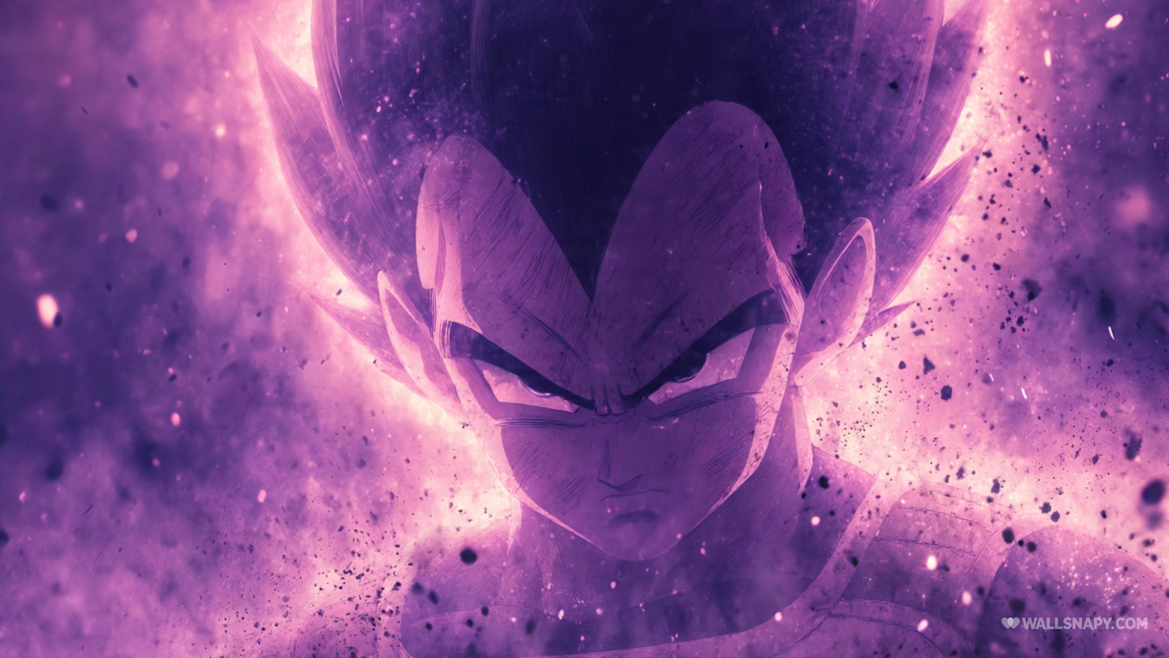 3840x2160 Majin vegeta purple chaos awakening 4k wallpaper