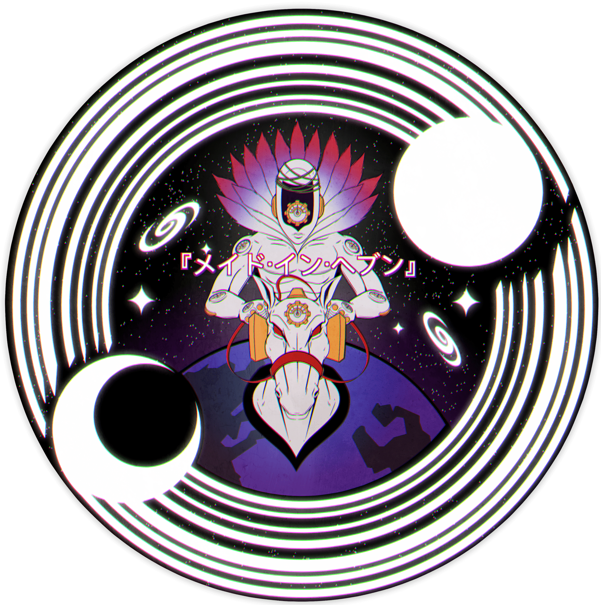 1946x1960 Maiden Heaven Anime Celestial Streetwear Tee
