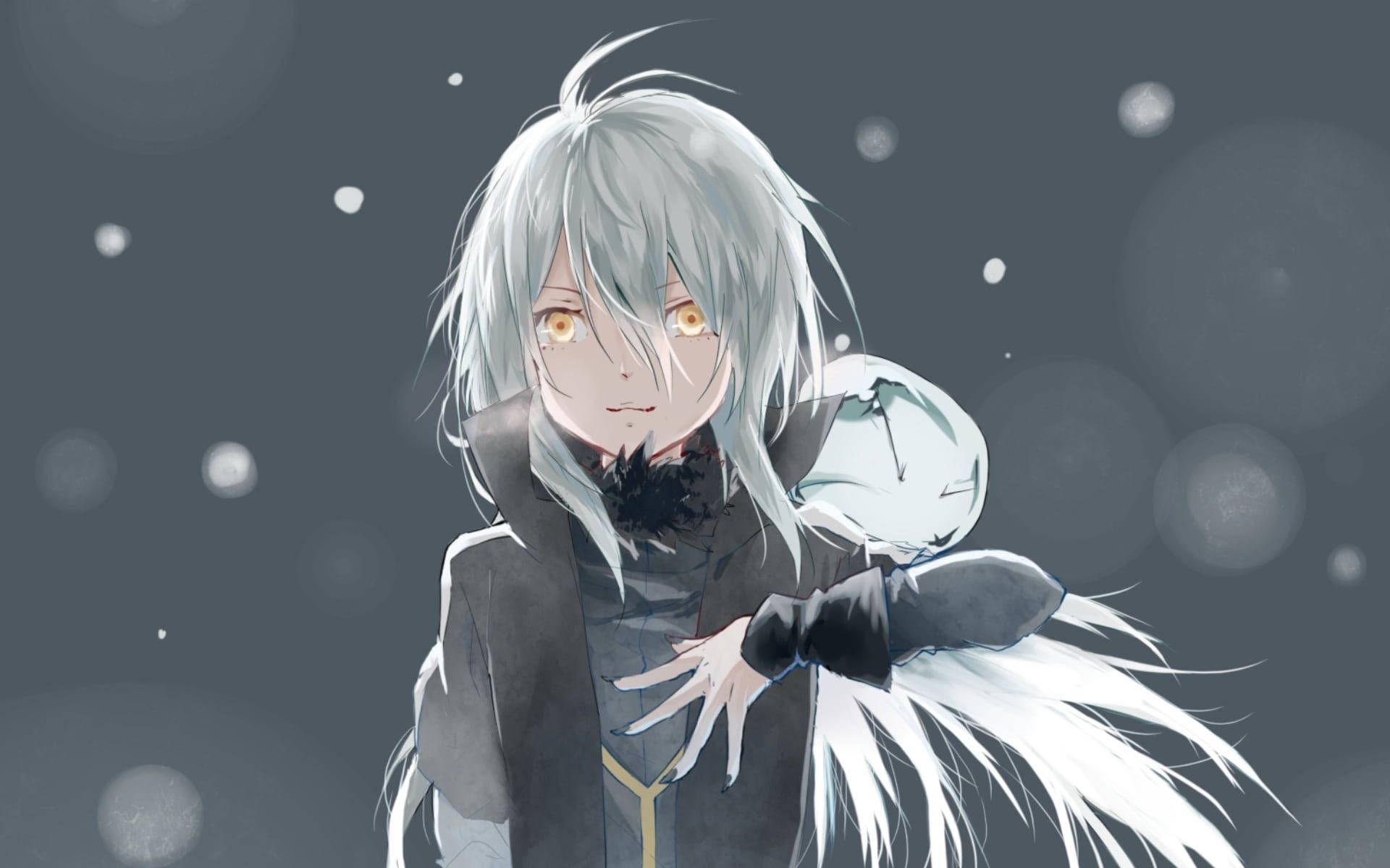 1920x1200 Download Rimuru Tempest Gray Background Wallpaper
