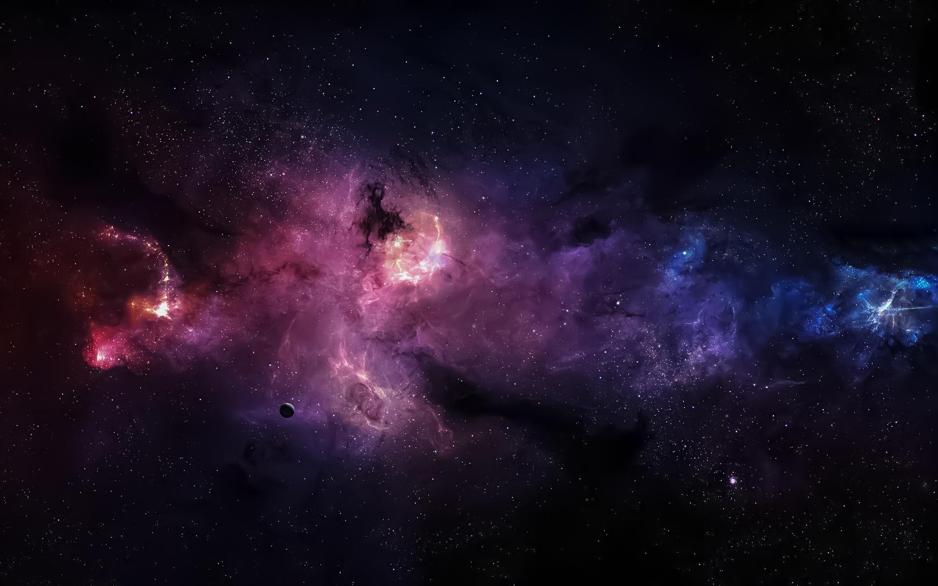 1920x1200 Violet Nebula Universe [1920x1200]