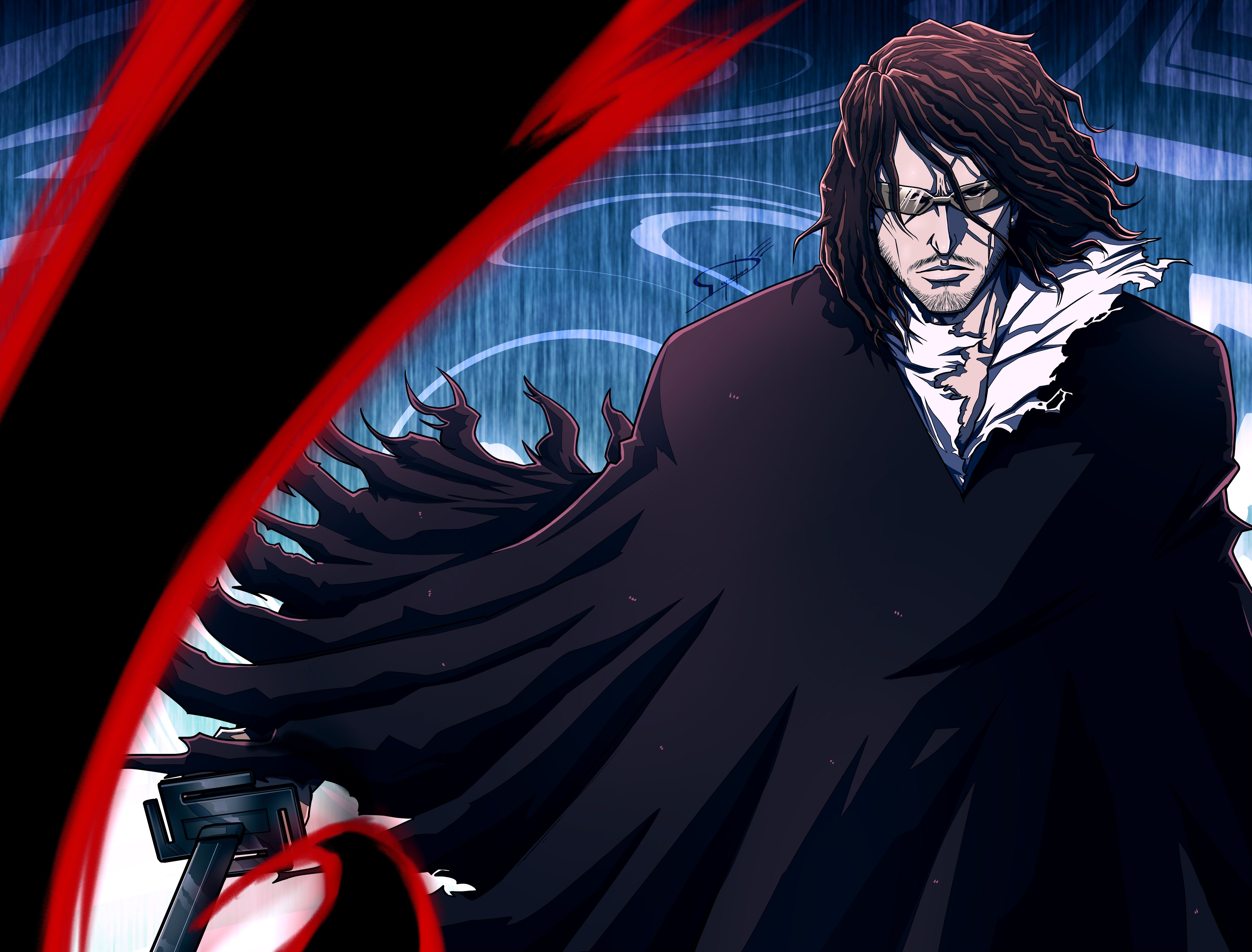 5174x3934 Zangetsu Unleashed: Stunning 4K Ultra HD Bleach Anime Wallpaper