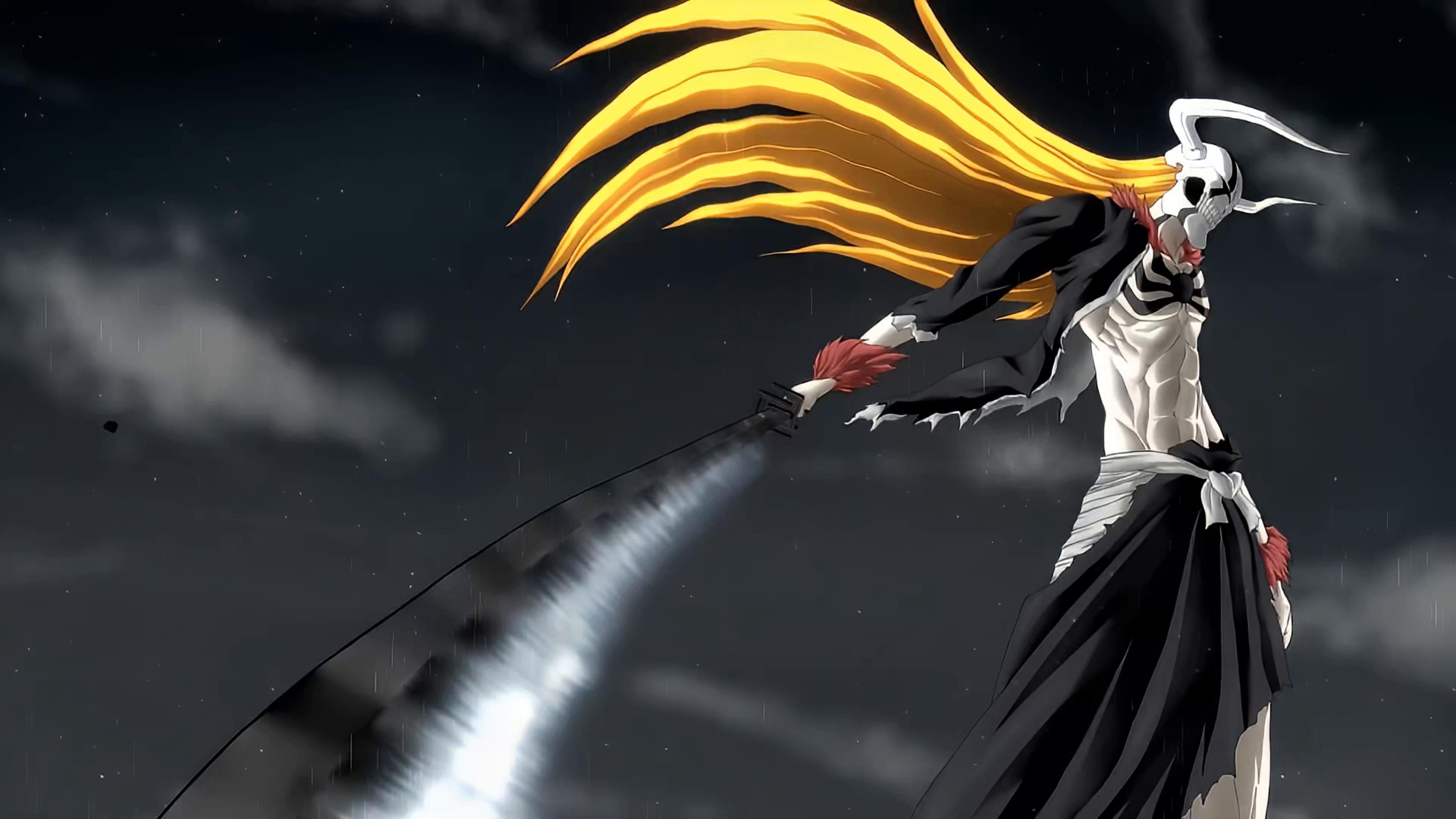 3840x2160 Ichigo: Unleashing Zangetsu Live Wallpaper