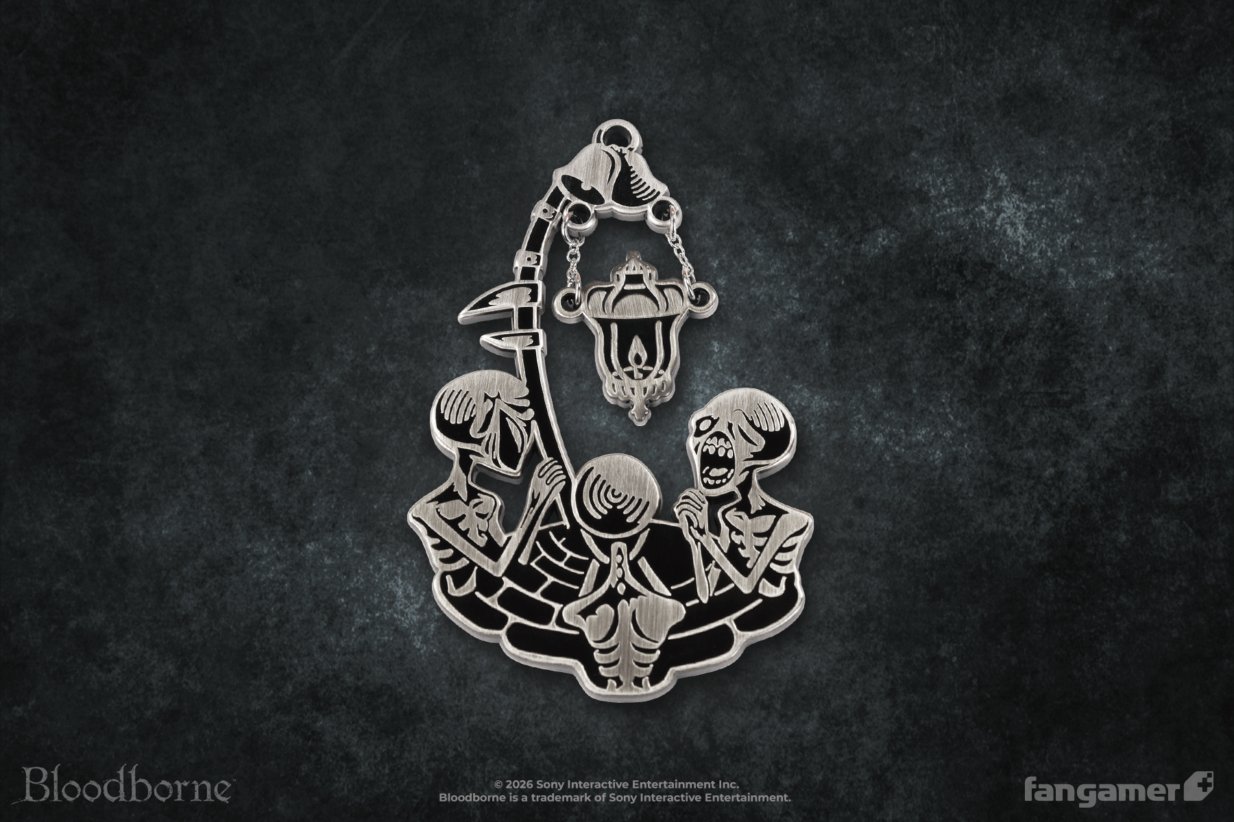 1800x1200 Bloodborne Lamp and Messenger Enamel Pin