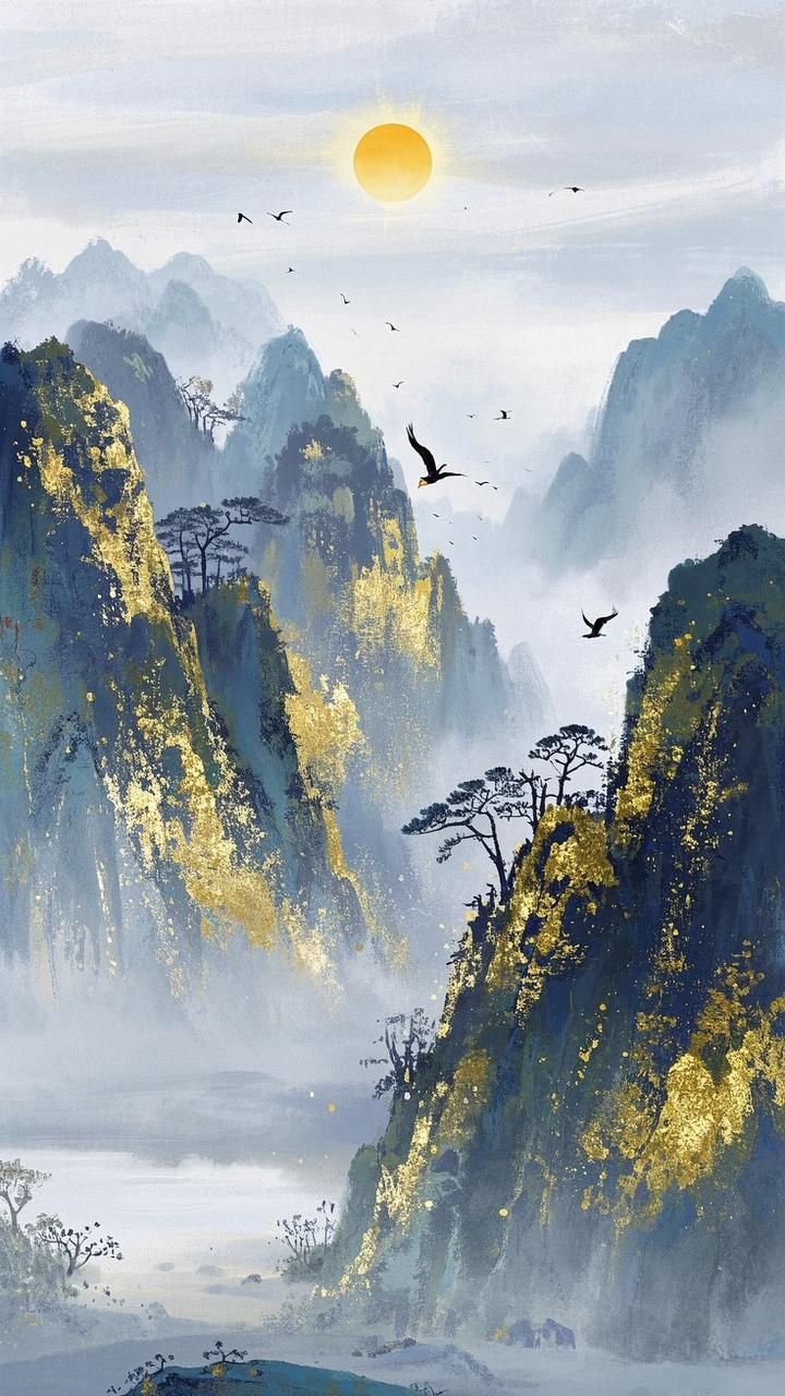 720x1280 The Artistic Conception of Landscape Painting # Chinese Ink Wash Painting