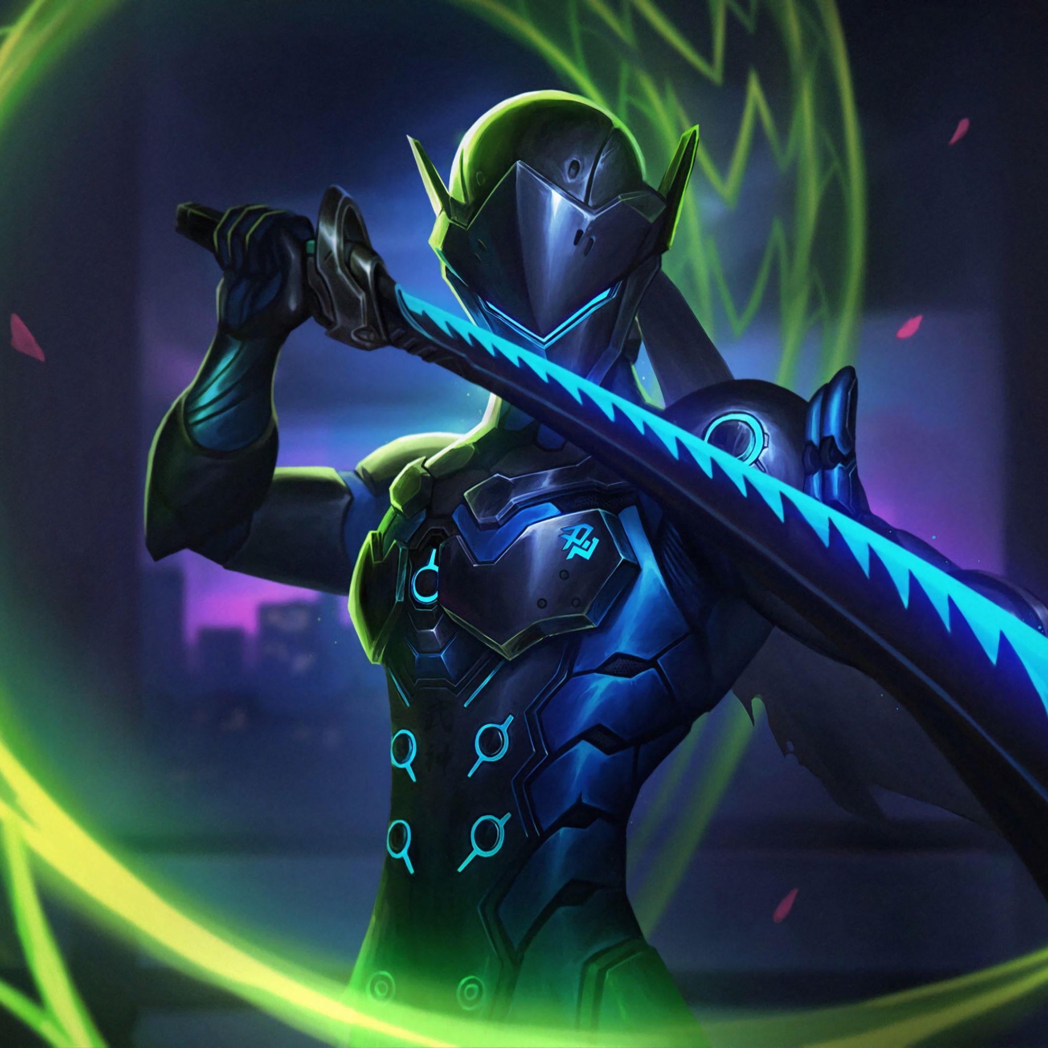 2048x2048 4K HD Wallpaper Genji .