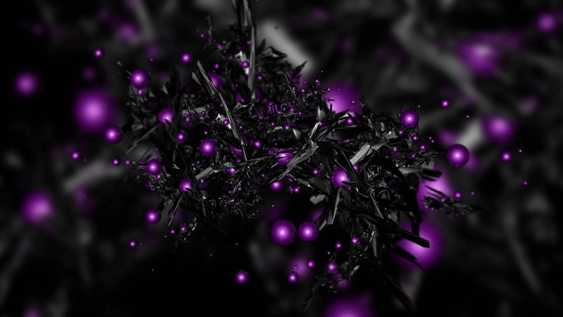 1920x1080 Download Black And Purple Shards Wallpaper