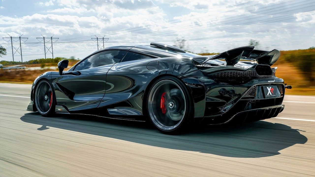 1280x720 Hour. Mclaren 765LT Pure Exhaust ASMR TV Background 4K