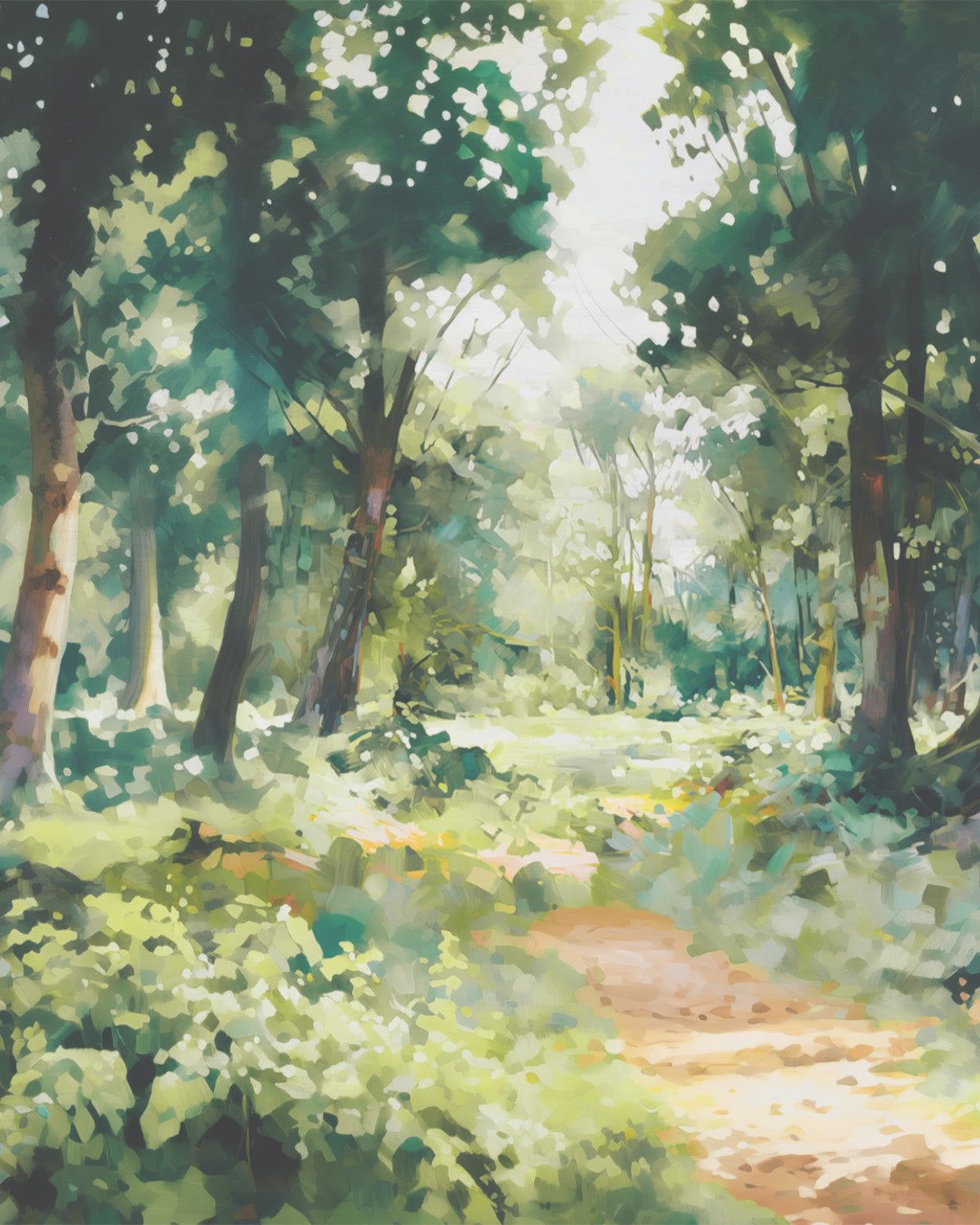 1200x1500 Ethereal Woodland Wallpaper Mural the Wall: Smooth, Matte Finish / 144cm ( 4' 9 ) / 120cm ( 3' 11 )