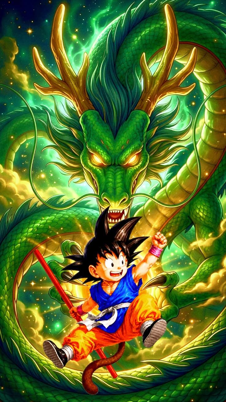 736x1307 Dragon and gokou. Dragon ball z wallpaper for android, Background of dragon ball, Old cartoon