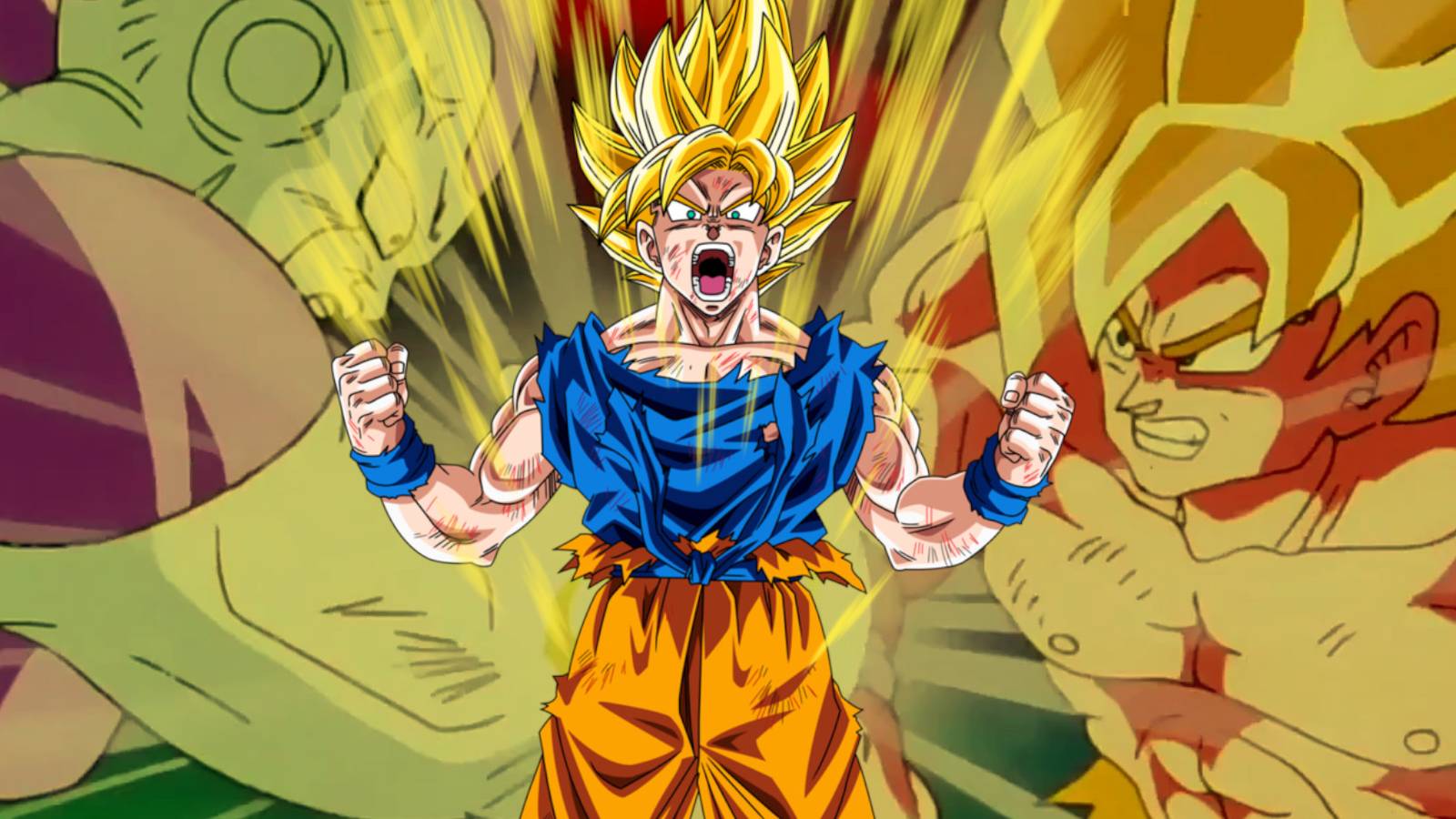 1600x900 Dragon Ball Unearths Rare 35 Year Old Art Showcasing Original Super Saiyan Goku Design