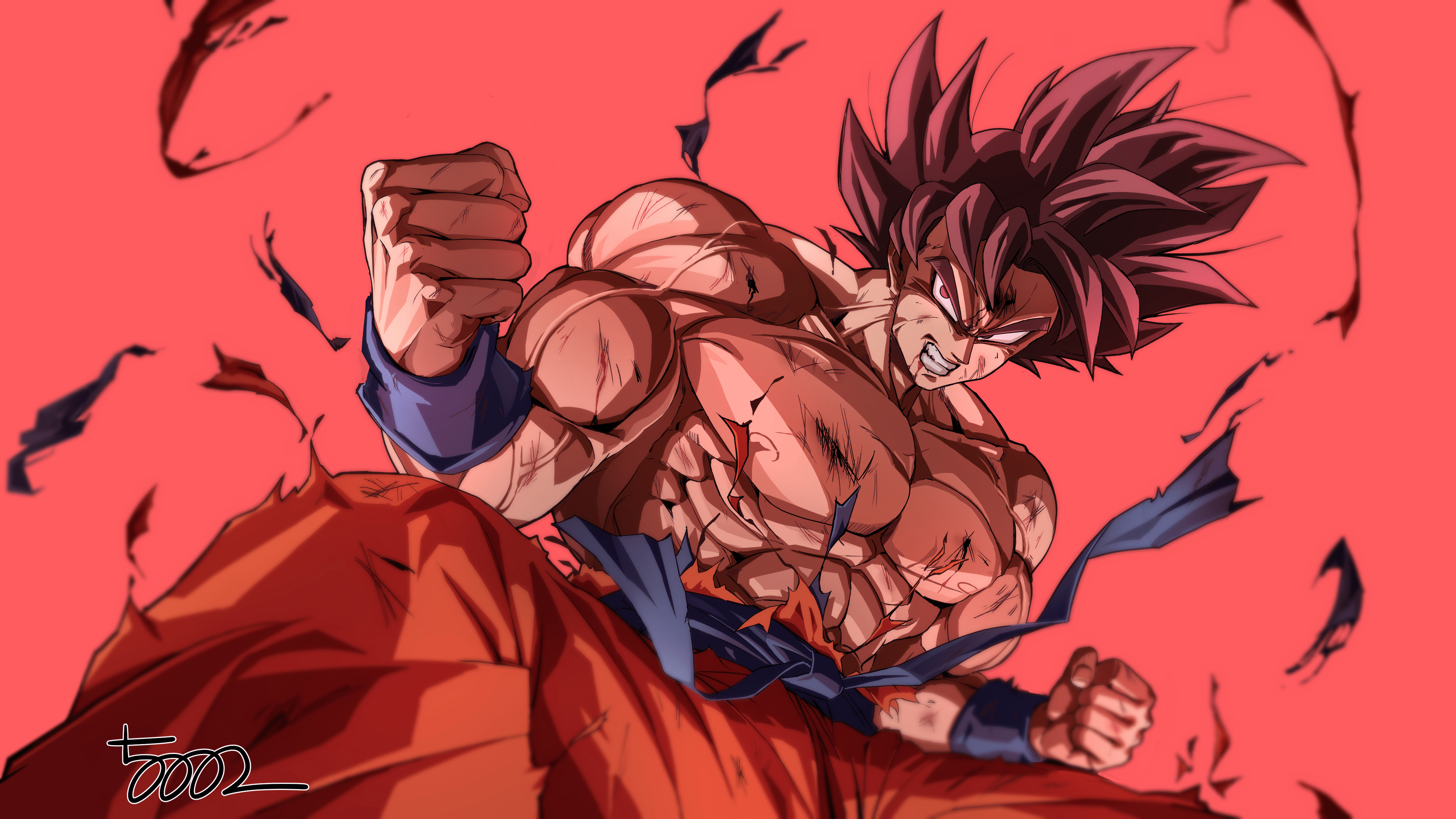 4434x2494 Goku Super Saiyan Blue Kaioken HD Anime Wallpaper