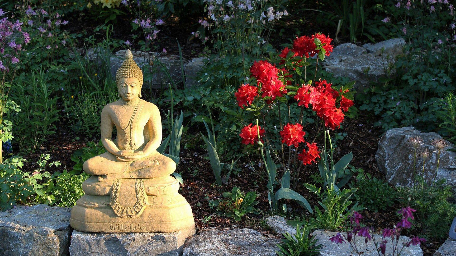 1920x1080 Free download Buddha statue in the garden Widescreen Wallpaper 7045 [1920x1080] for your Desktop, Mobile & Tablet. Explore Buddha Statue Wallpaper. Buddha Statue Wallpaper, Buddha Wallpaper, Wallpaper Buddha