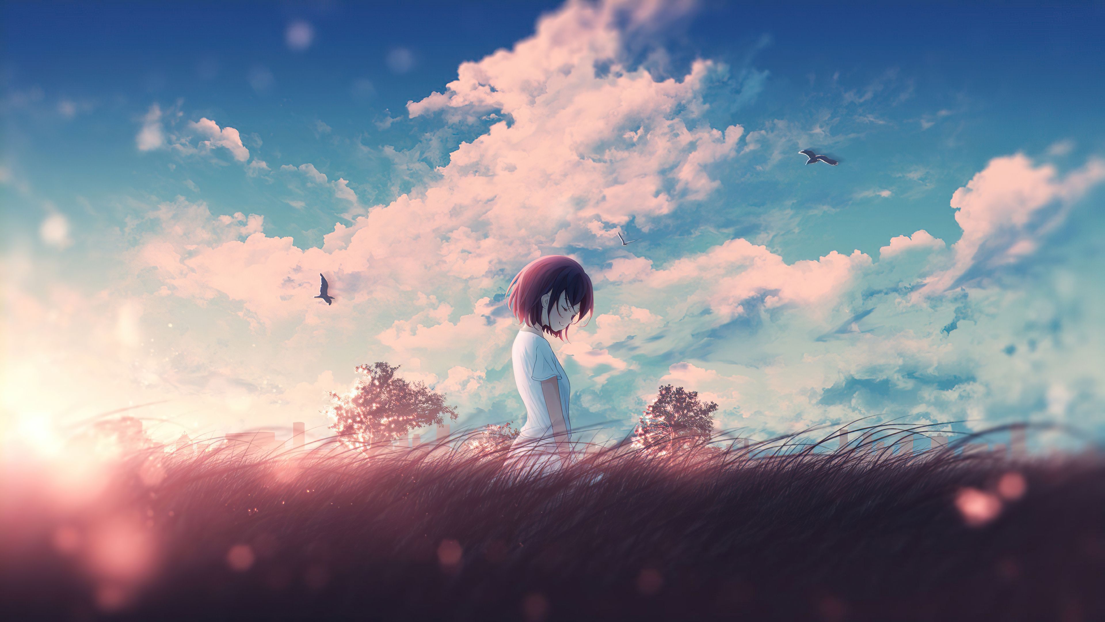 3840x2160 Young Girl In Nature Scenery Wallpaper, HD Anime Wallpaper, 4k Wallpaper , Image, Background, Photos and Picture