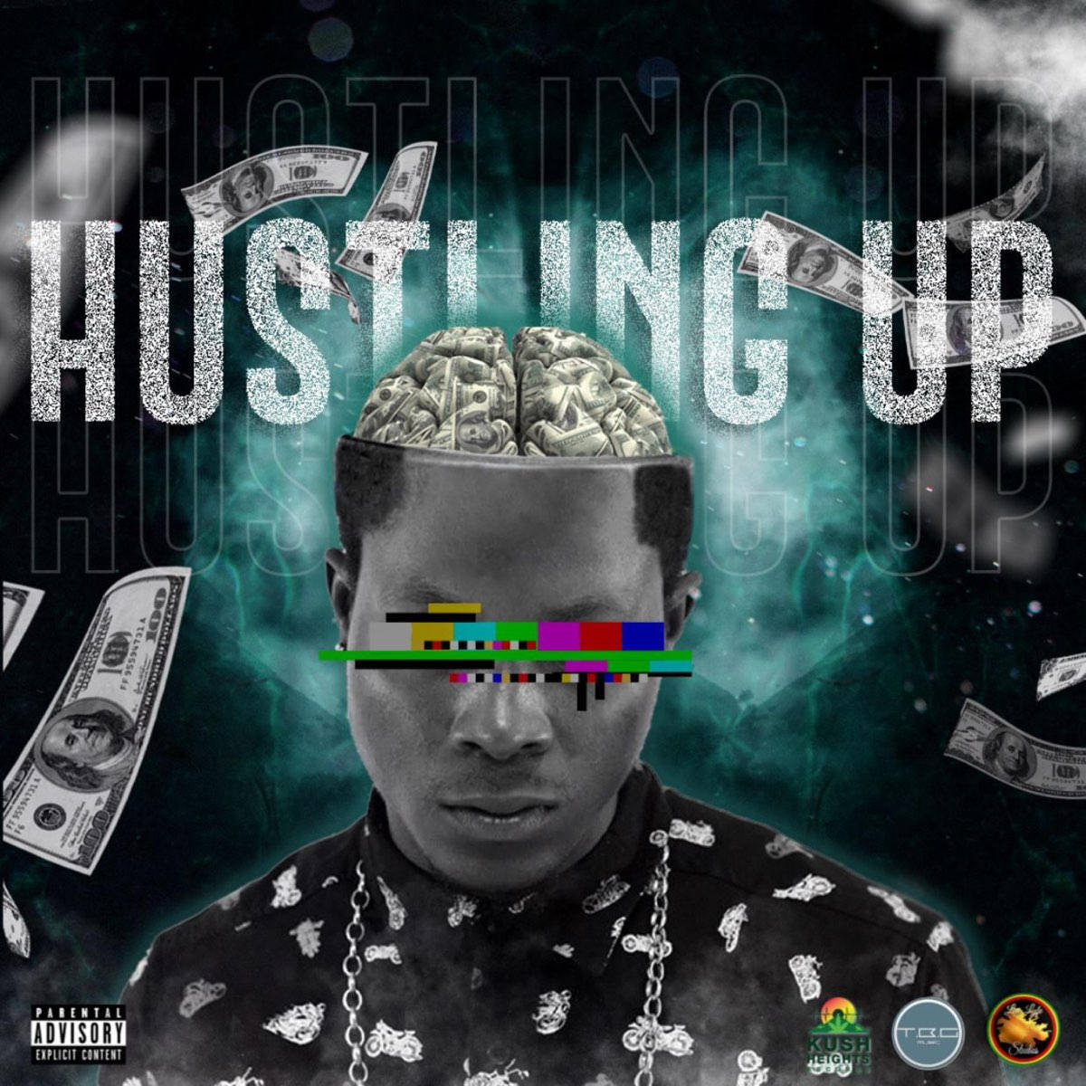 1200x1200 Download hustle up man with a head full of money Wallpaper