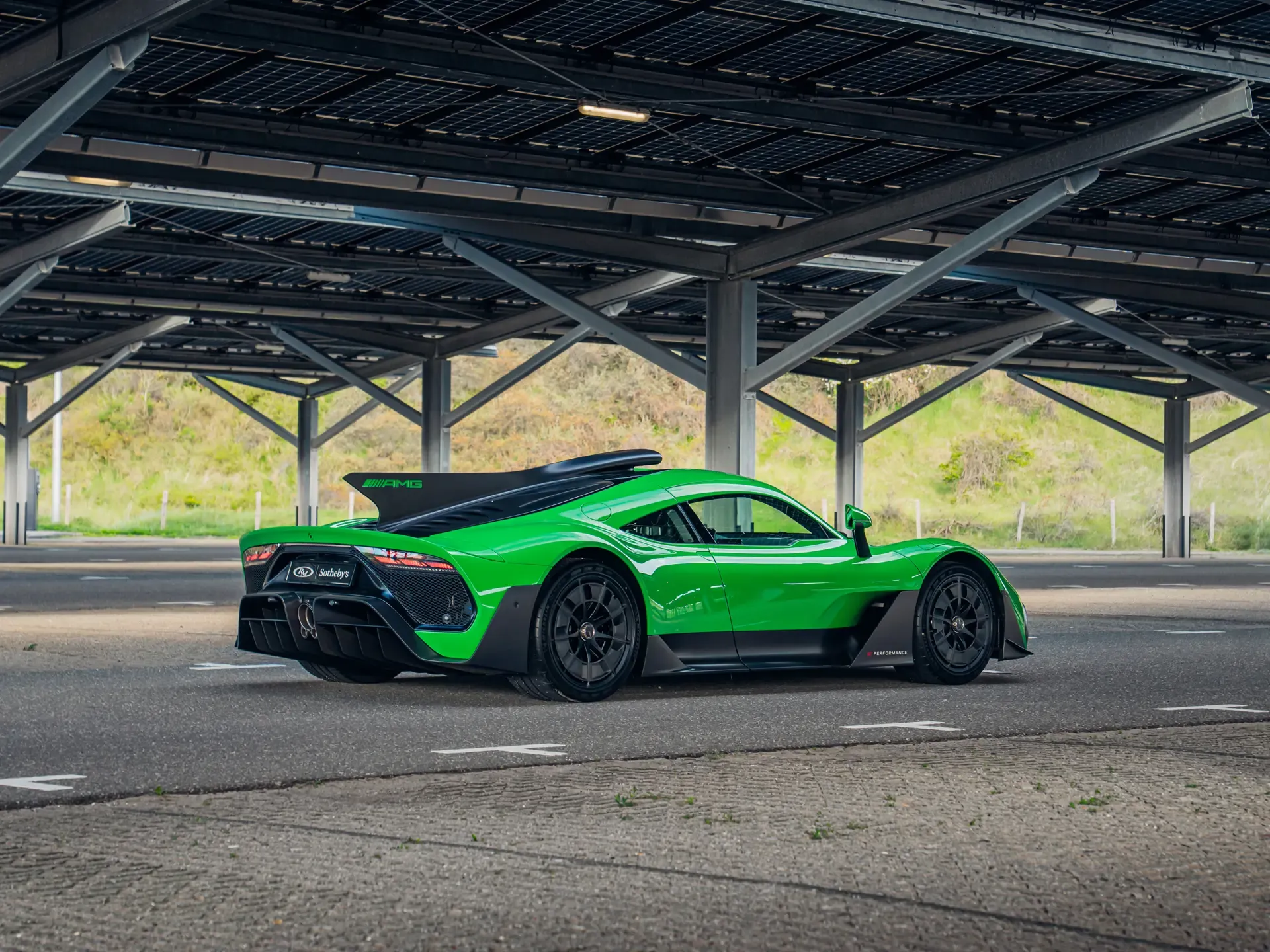 1920x1440 Rare Green Mercedes AMG One Hypercar Headed For Auction