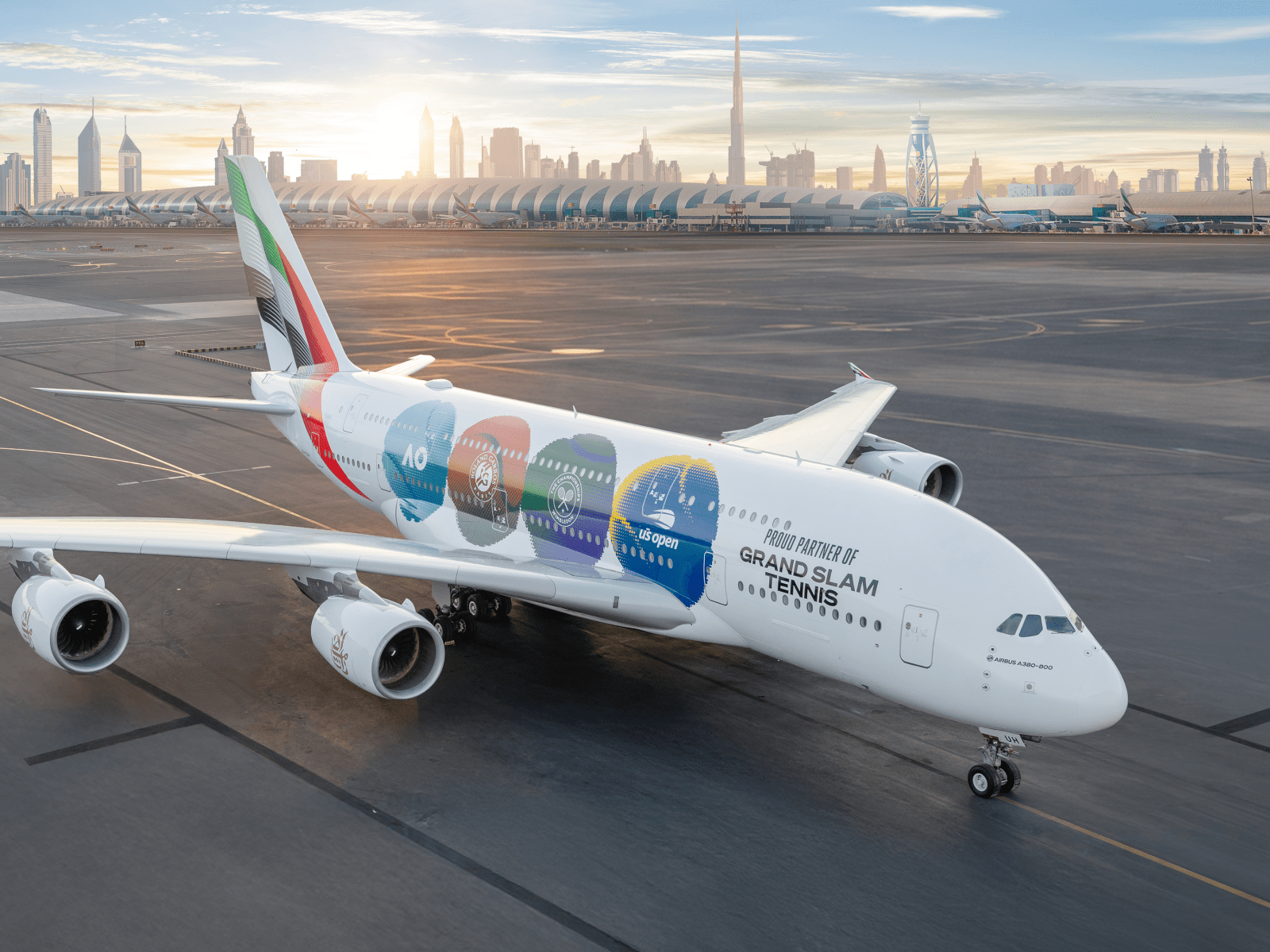1600x1200 Grand slam livery for Emirates A380