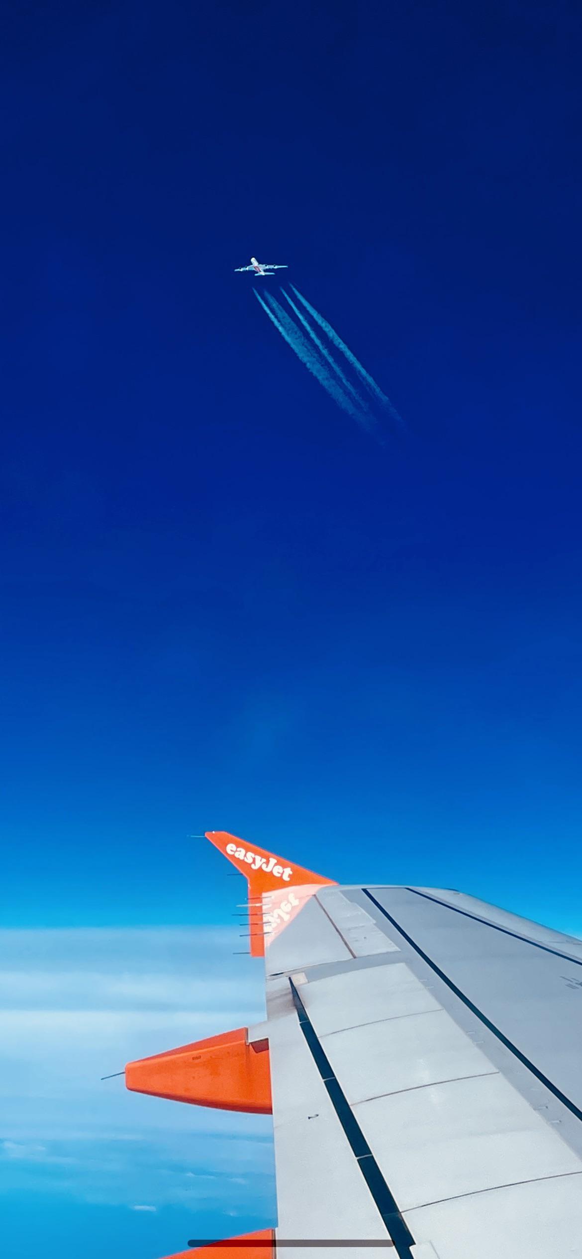 1170x2532 Emirates A380 (I think!) passing over my flight today