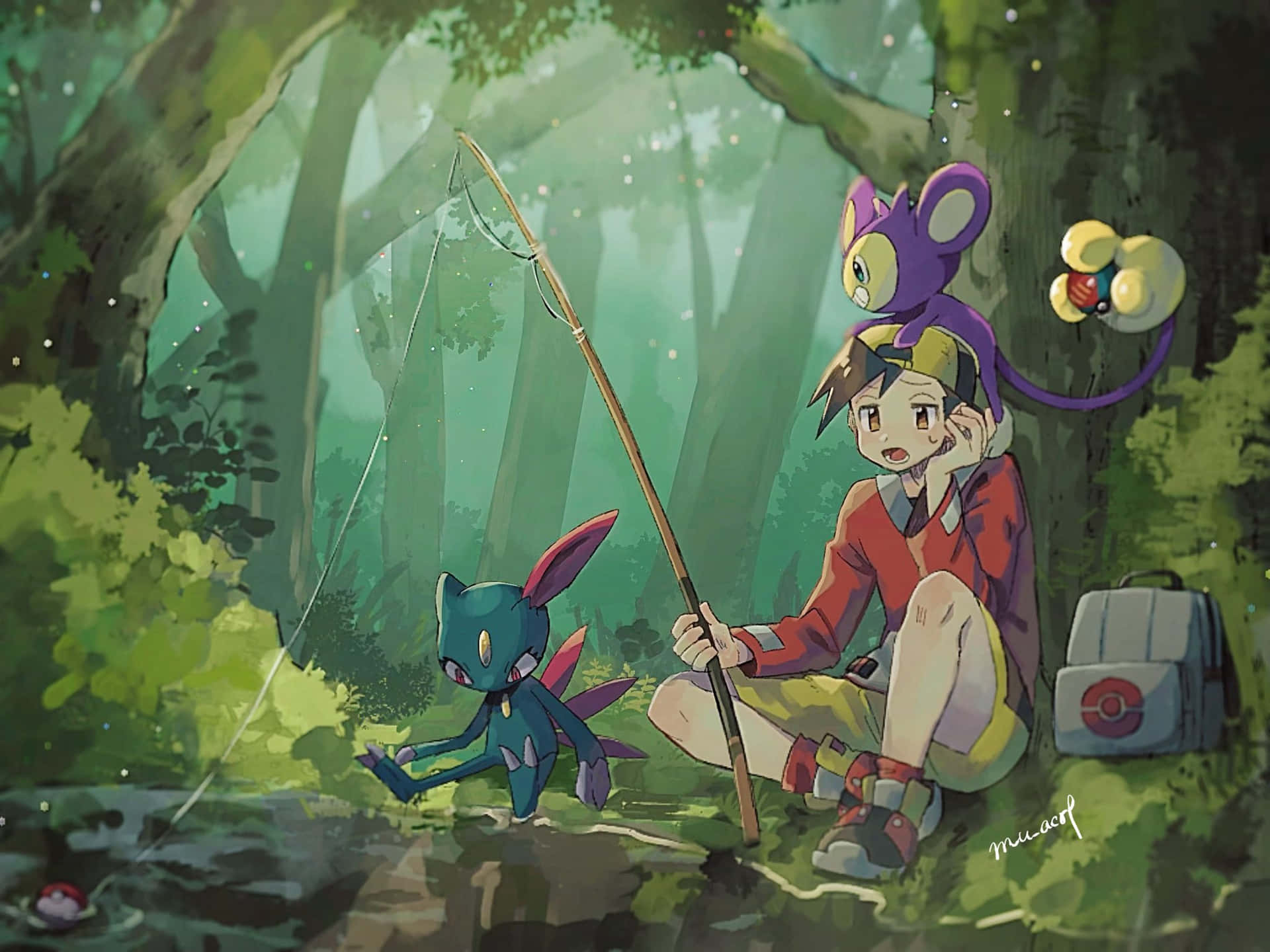 1920x1440 Aipom Wallpaper