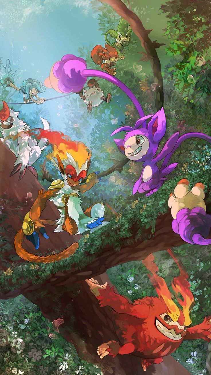 736x1309 Aipom pokemon wallpaper. Chimchar pokemon art, The pokemon, Pokémon picture