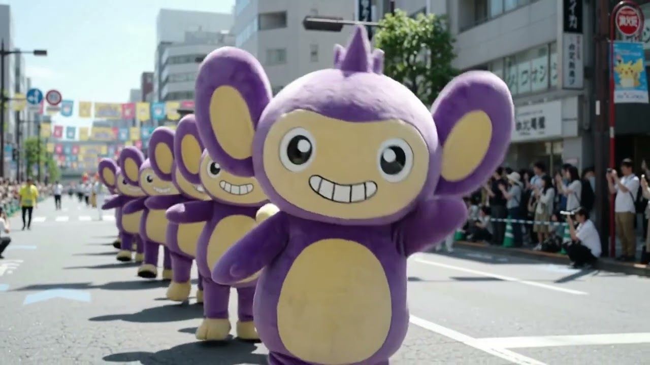 1280x720 Pokemon Outbreak 2026 AI Aipom Mascot Parade In Yokohama