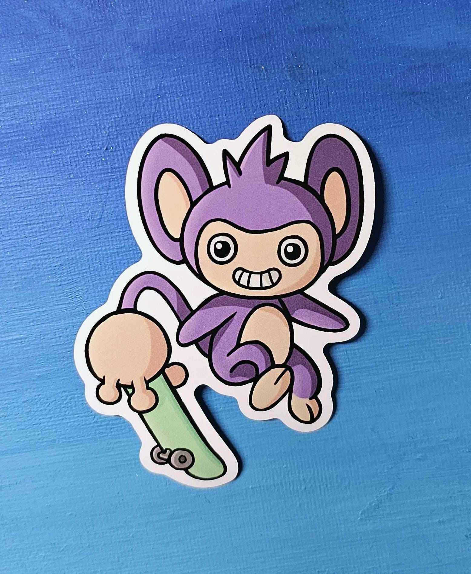 1556x1895 Aipom Skateboard Vinyl Sticker (3)