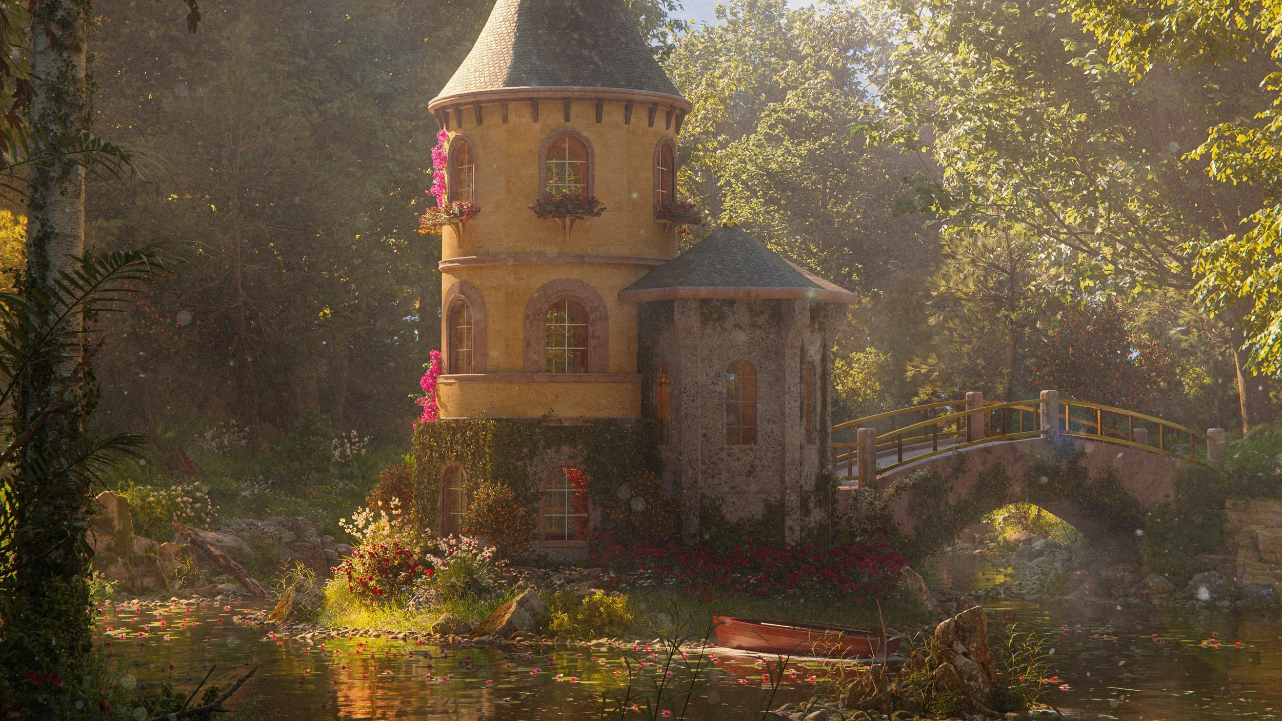2500x1406 Castle in the Woods + 4k