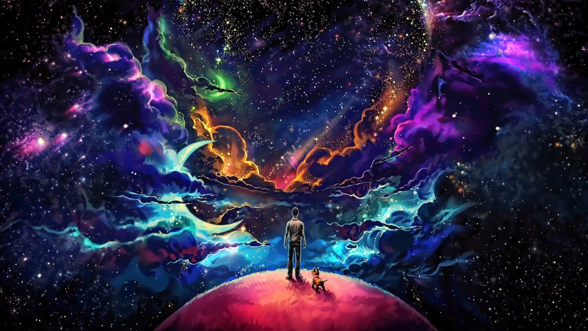 1920x1080 Cosmic Space ( Parallax type wallpaper )