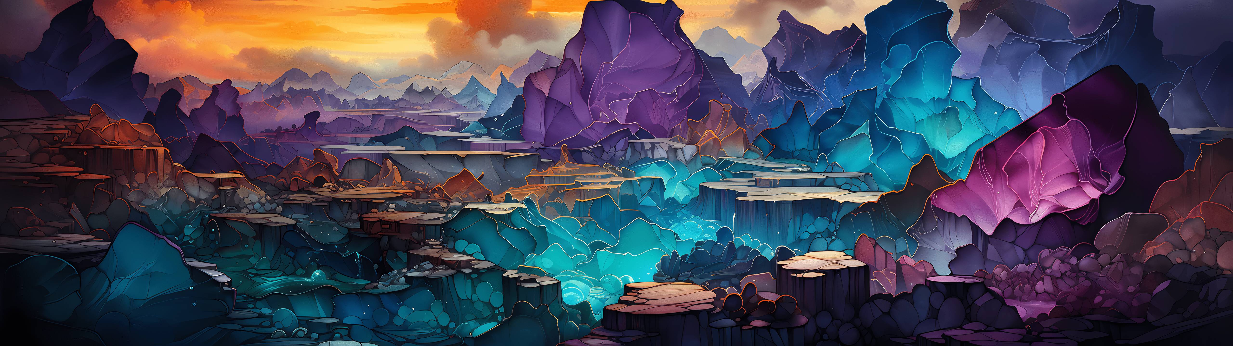 5120x1440 Autumn Fantasy Wallpaper