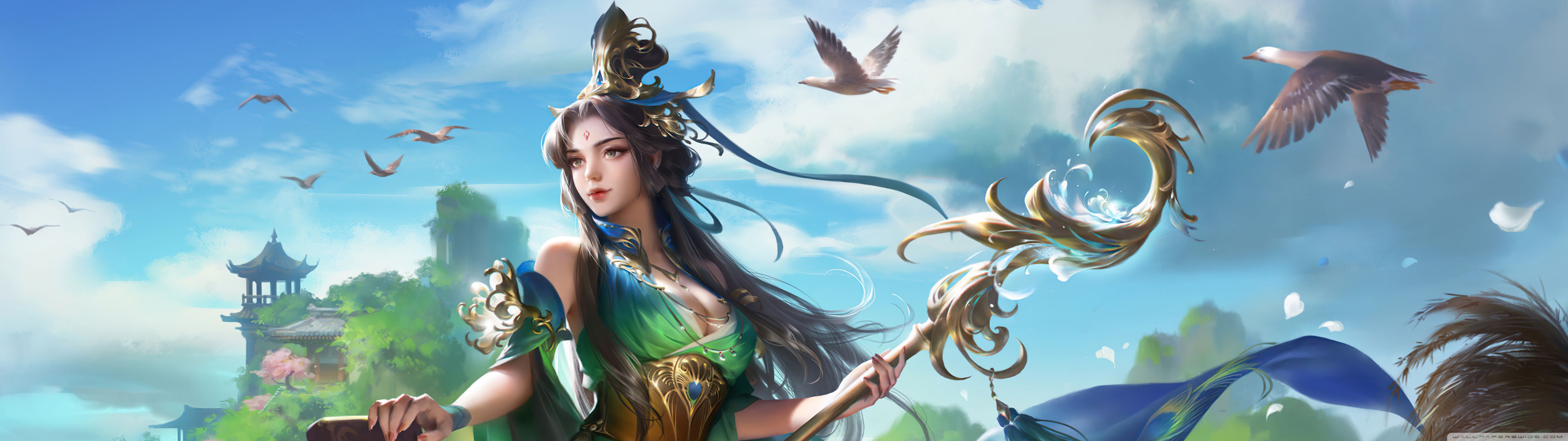 5120x1440 Anime Art Fantasy 4K UHD Wallpaper for UltraHD Desktop and TV : Widescreen and UltraWide Display : Dual Monitor : Smartphone and Tablet Devices
