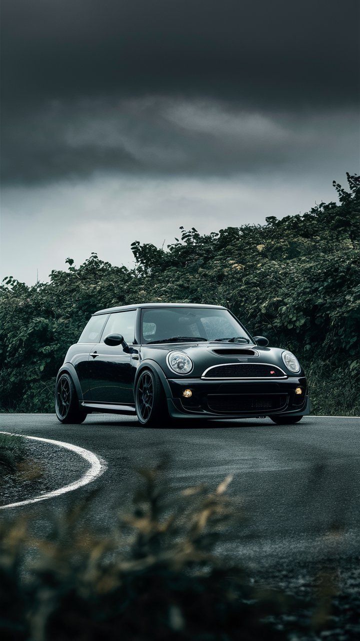 720x1280 black mini Cooper s r53