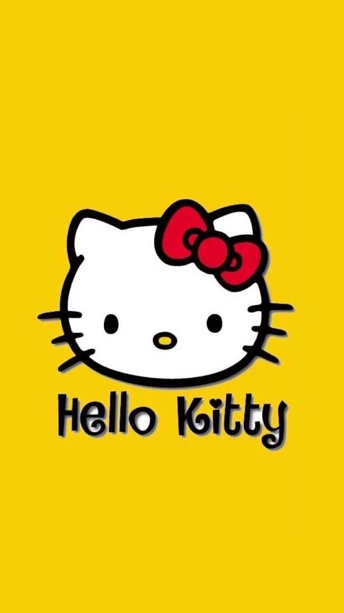 702x1249 Yellow thing from hello kitty. Hello kitty with yellow shirt, Hello kitty yellow aesthetic, Yellow hello kitty wallpaper