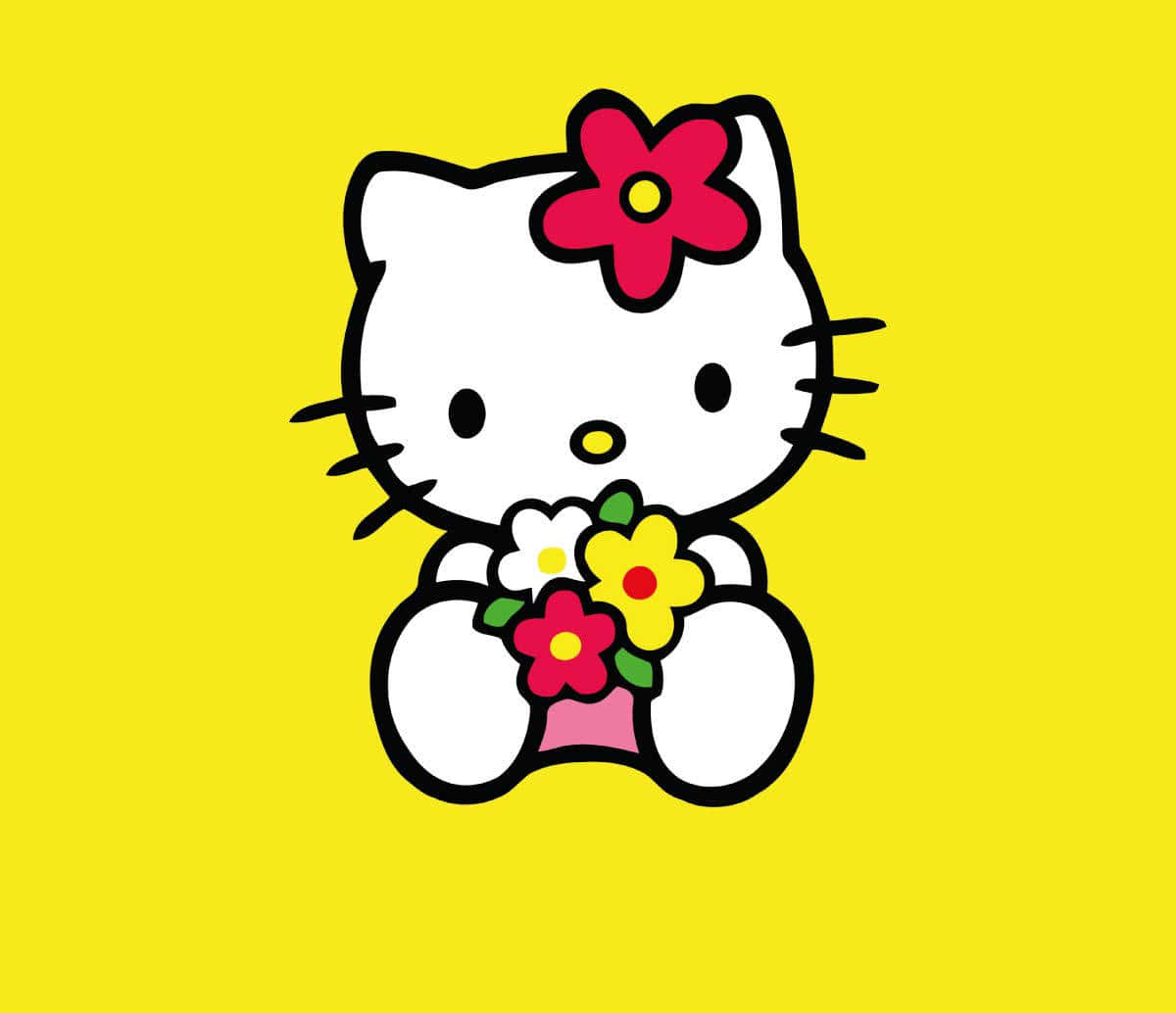 1200x1034 Download Yellow Hello Kitty Sanrio Pfp Wallpaper