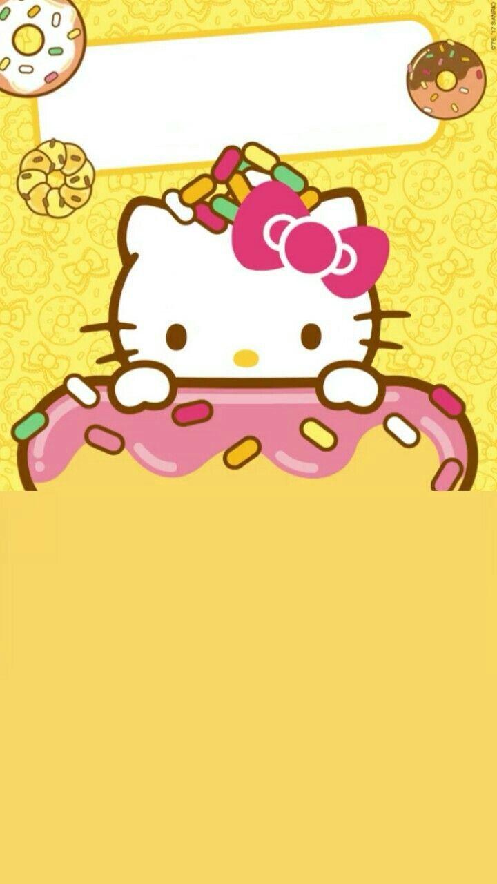 720x1280 Hello Kitty Wallpaper Yellow
