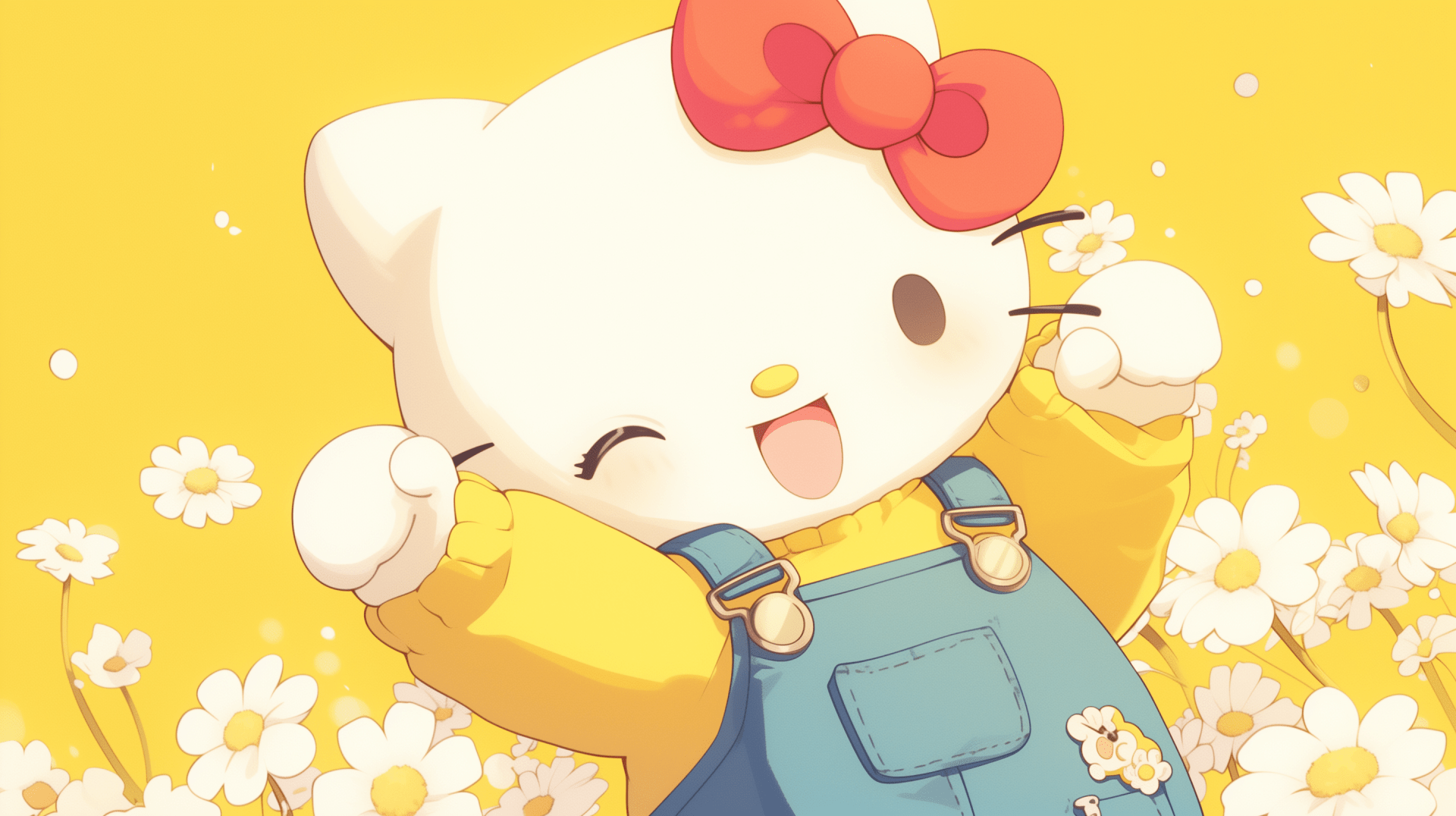 1920x1076 Hello Kitty Anime Style HD Wallpaper for Desktop