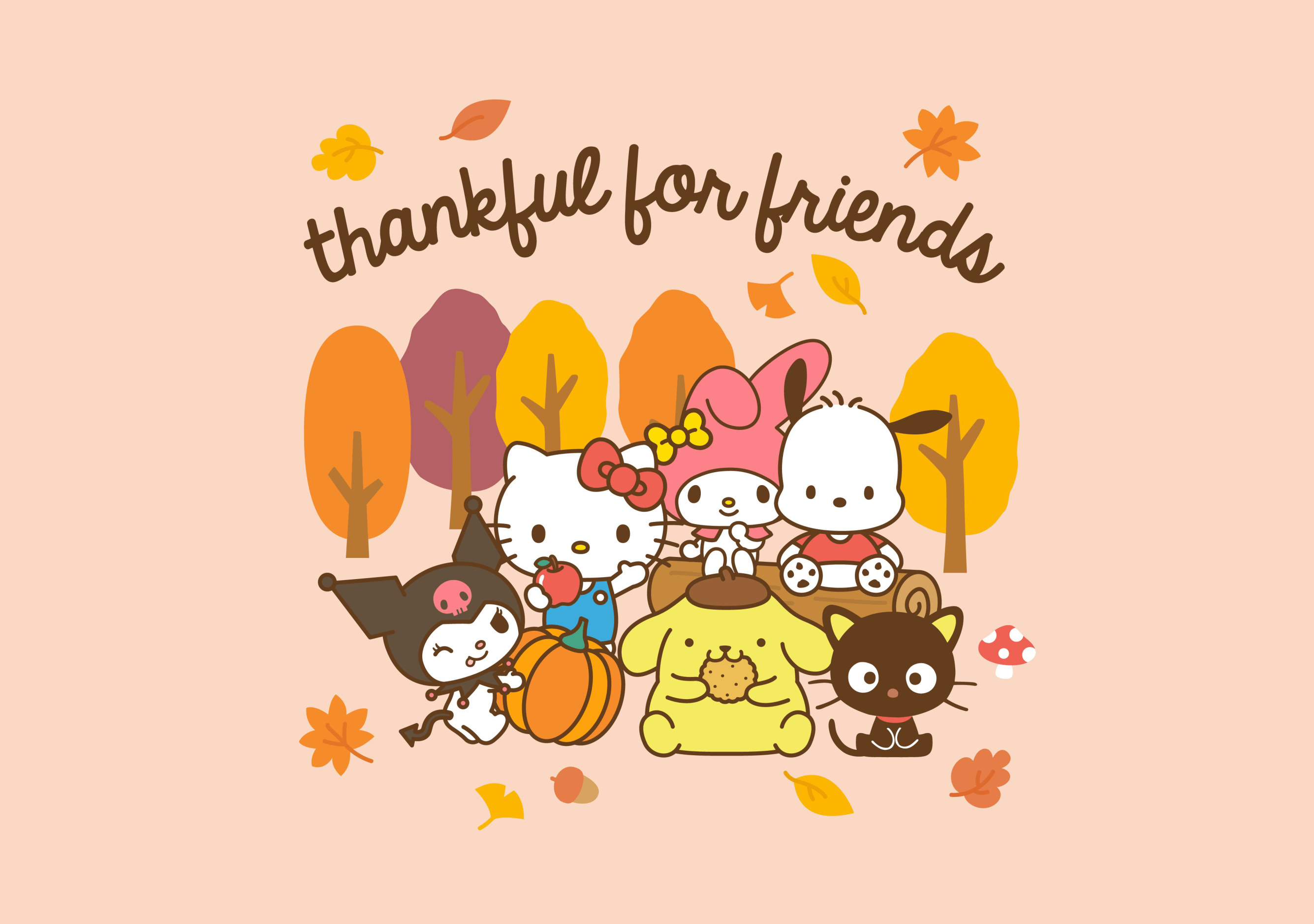2670x1878 Thankful Wallpaper 4K, Friends, Sanrio, Hello Kitty