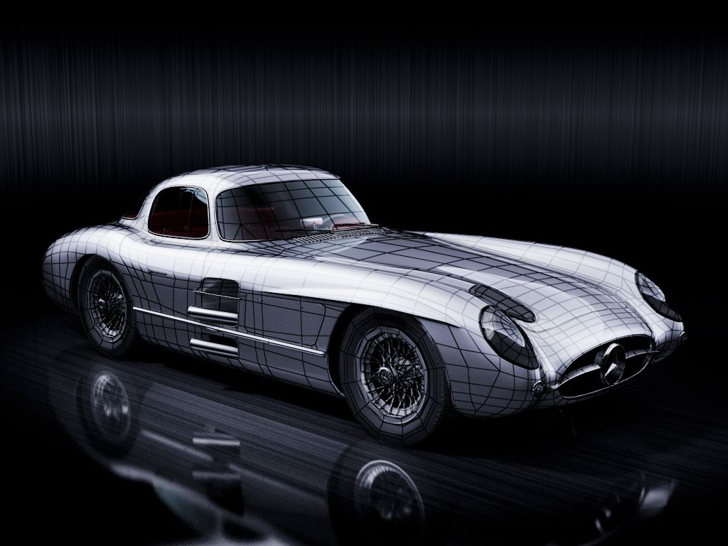 1024x768 Mercedes Benz 300 SLR 3D Model $120 - .max