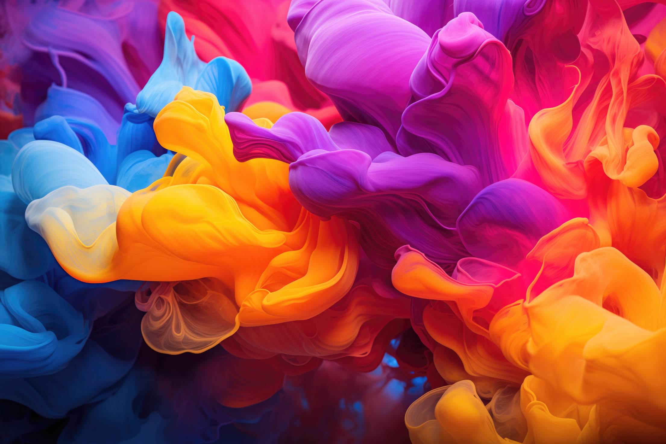 2210x1473 Super Colorful Splash Ink Liquid Art