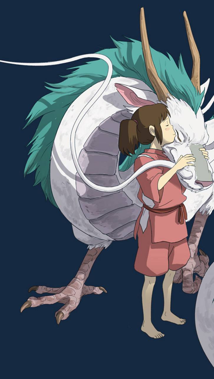 726x1280 Chihiro and Haku wallpaper