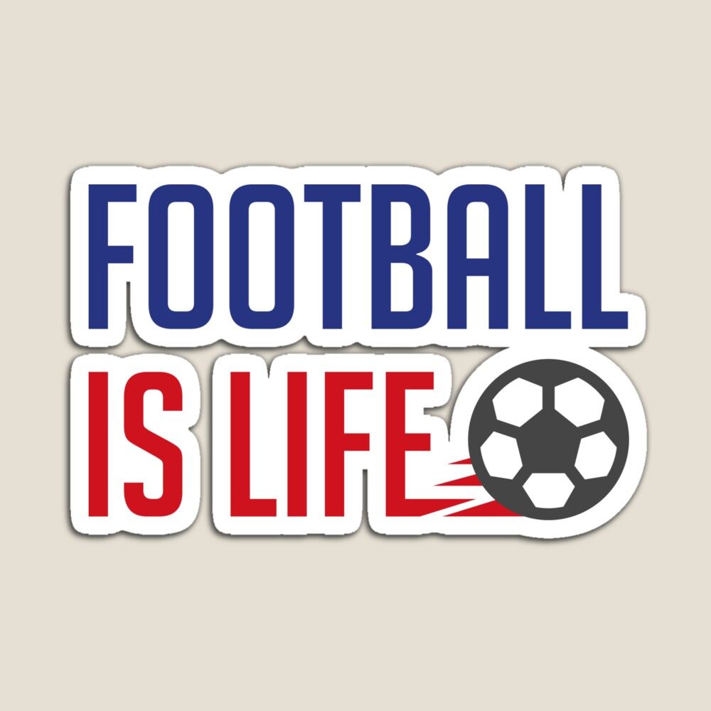 1000x1000 Football Is Life (Colors) Poster
