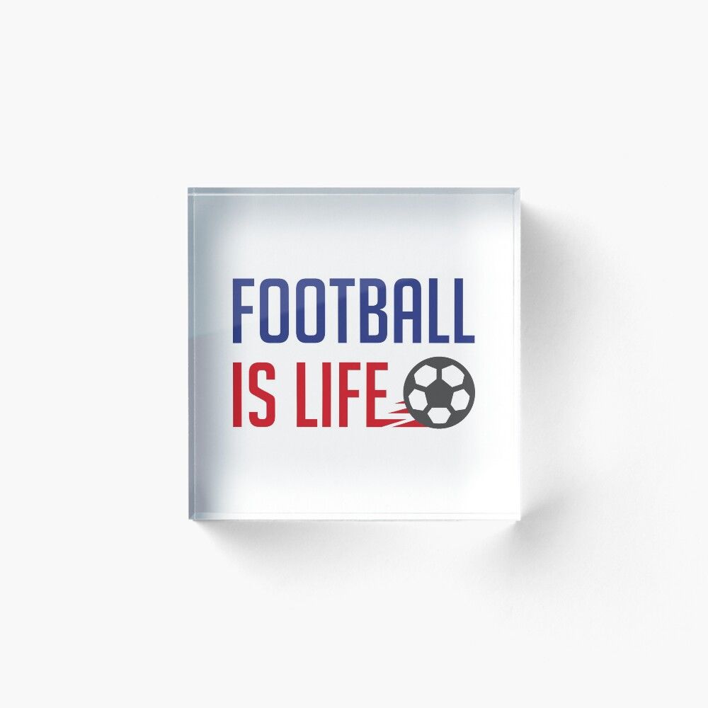 1000x1000 Football Is Life (Colors) Poster
