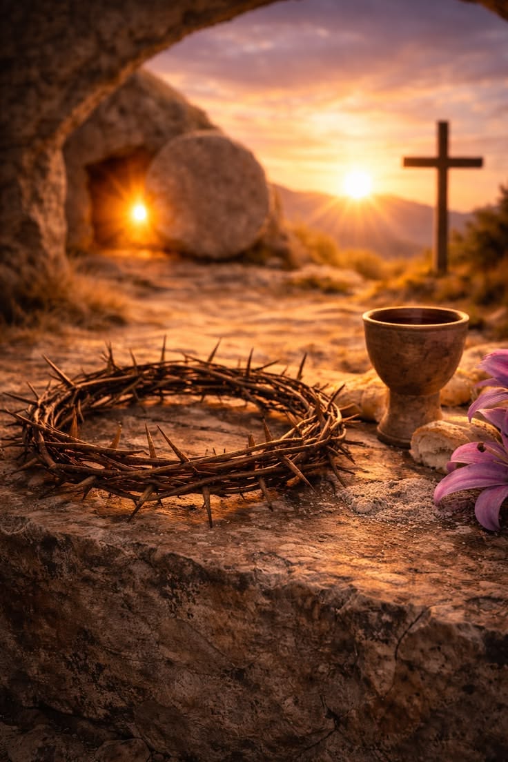 736x1104 Jesus crucified in the woods. Easter photography cross, Christian easter wallpaper iphone, Jesus resurrection image
