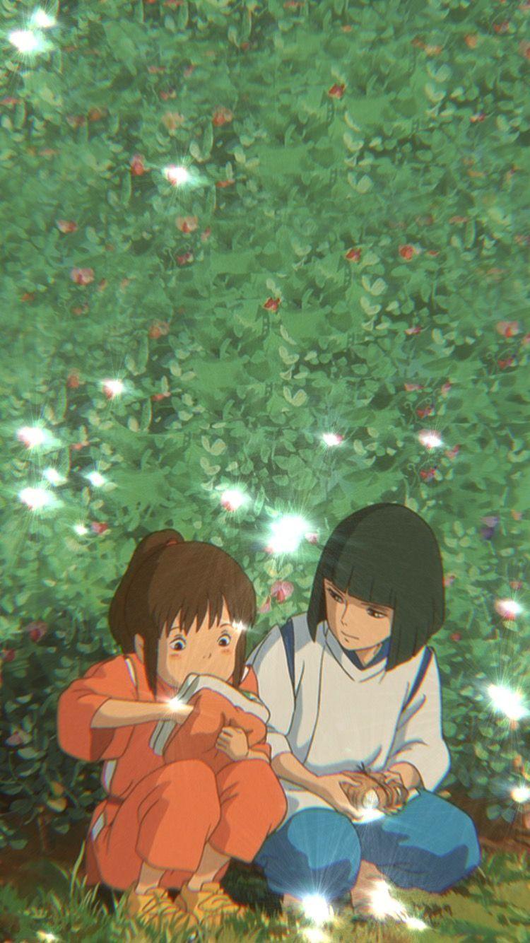 750x1334 studio ghibli chihiro haku. Anime wallpaper, Ghibli artwork, Spirited away wallpaper