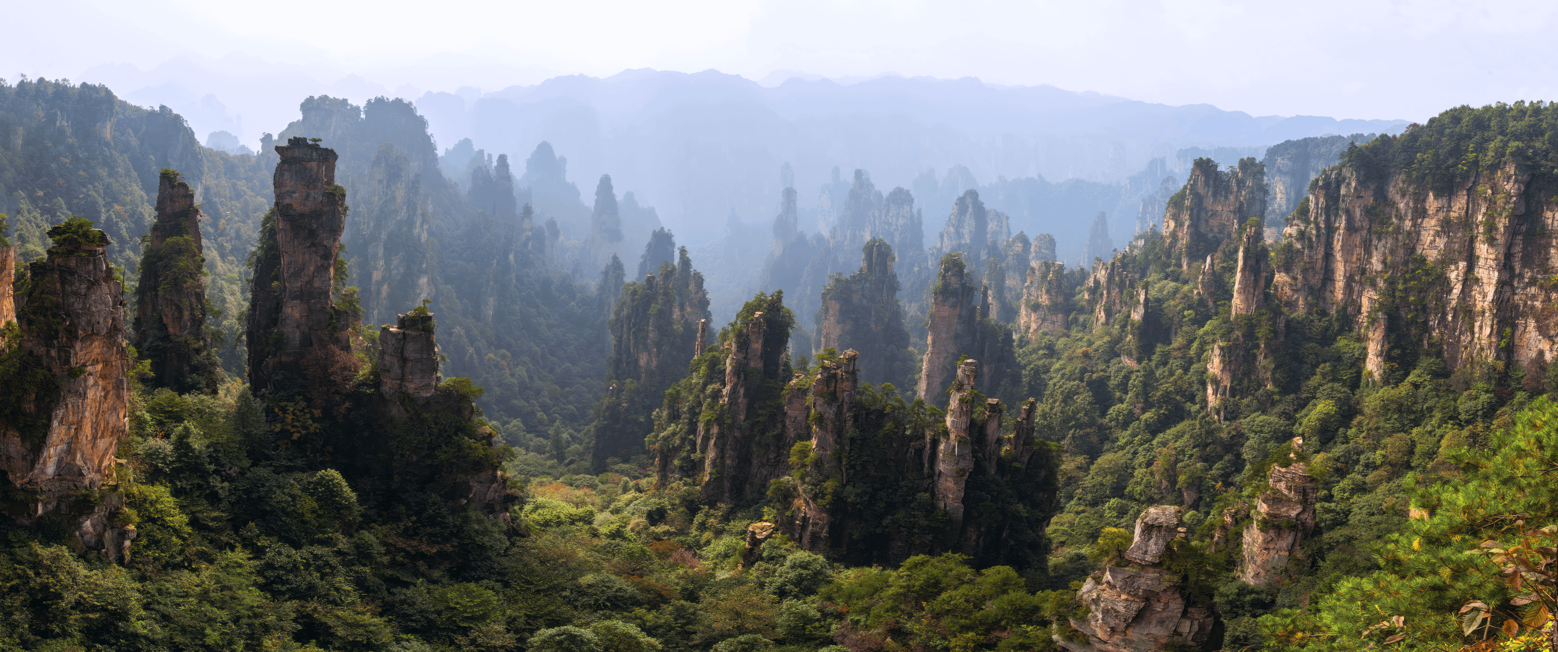 5160x2160 Wulingyuan Scenic Area, China [5160x2160]