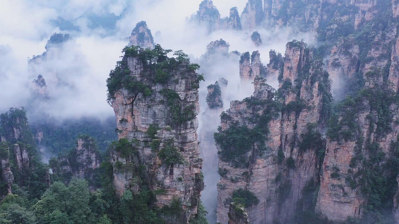 1280x720 Wulingyuan Scenic and Historic Interest Area丨World Cultural and Natural Heritage Sites in China