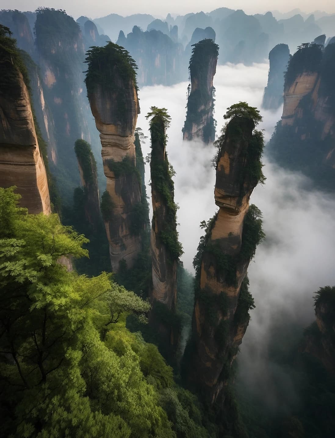 1098x1433 Yuanjiajie Guide: Build the Plateau Route around One Vertical Link. ChinaGoTrip Ultimate China Travel Guide