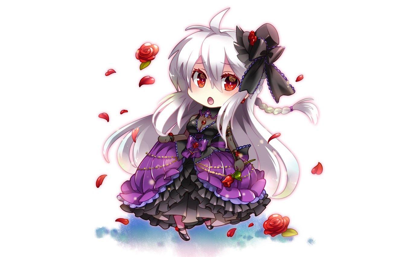 1332x850 Wallpaper girl, anime, art, white background, vocaloid, yowane Haku, caffein image for desktop, section прочее